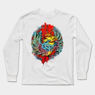 Abstract Colorful Ethnic Fantasy Artsy Style Long Sleeve T-Shirt